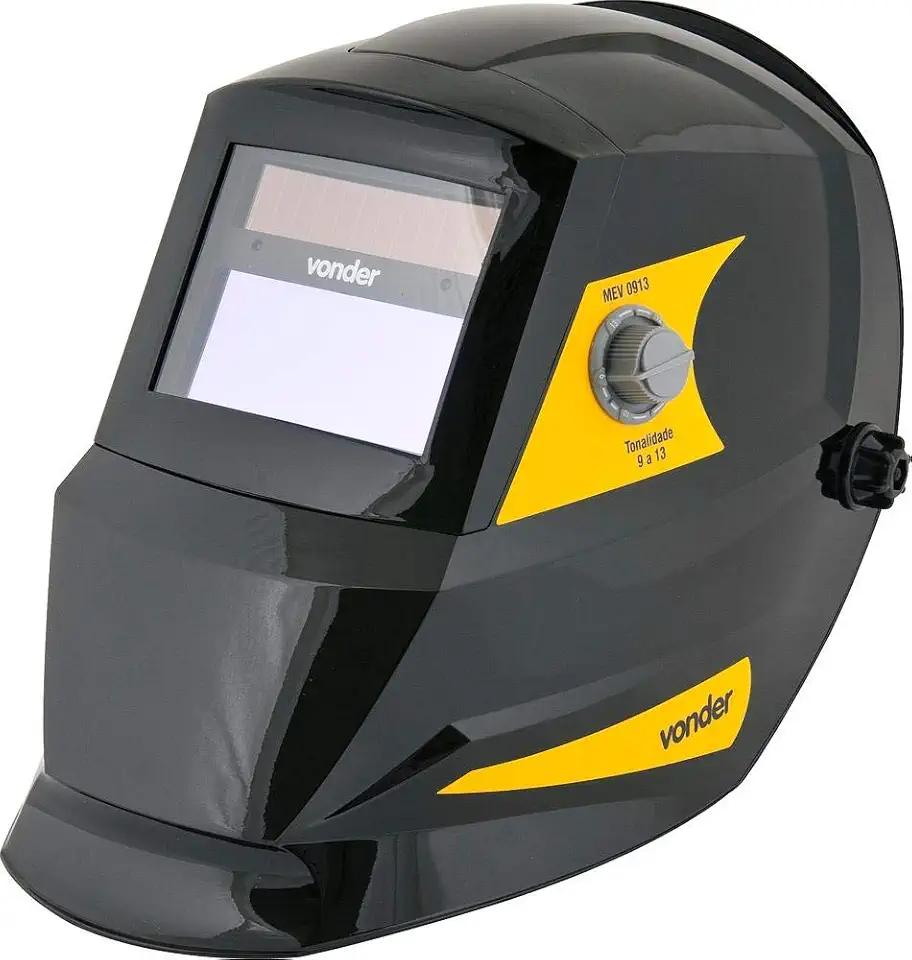 Vonder, Máscara Para Solda, Com Escurecimento Automático, Tonalidade 9 A 13, Mev 0913 Plus.