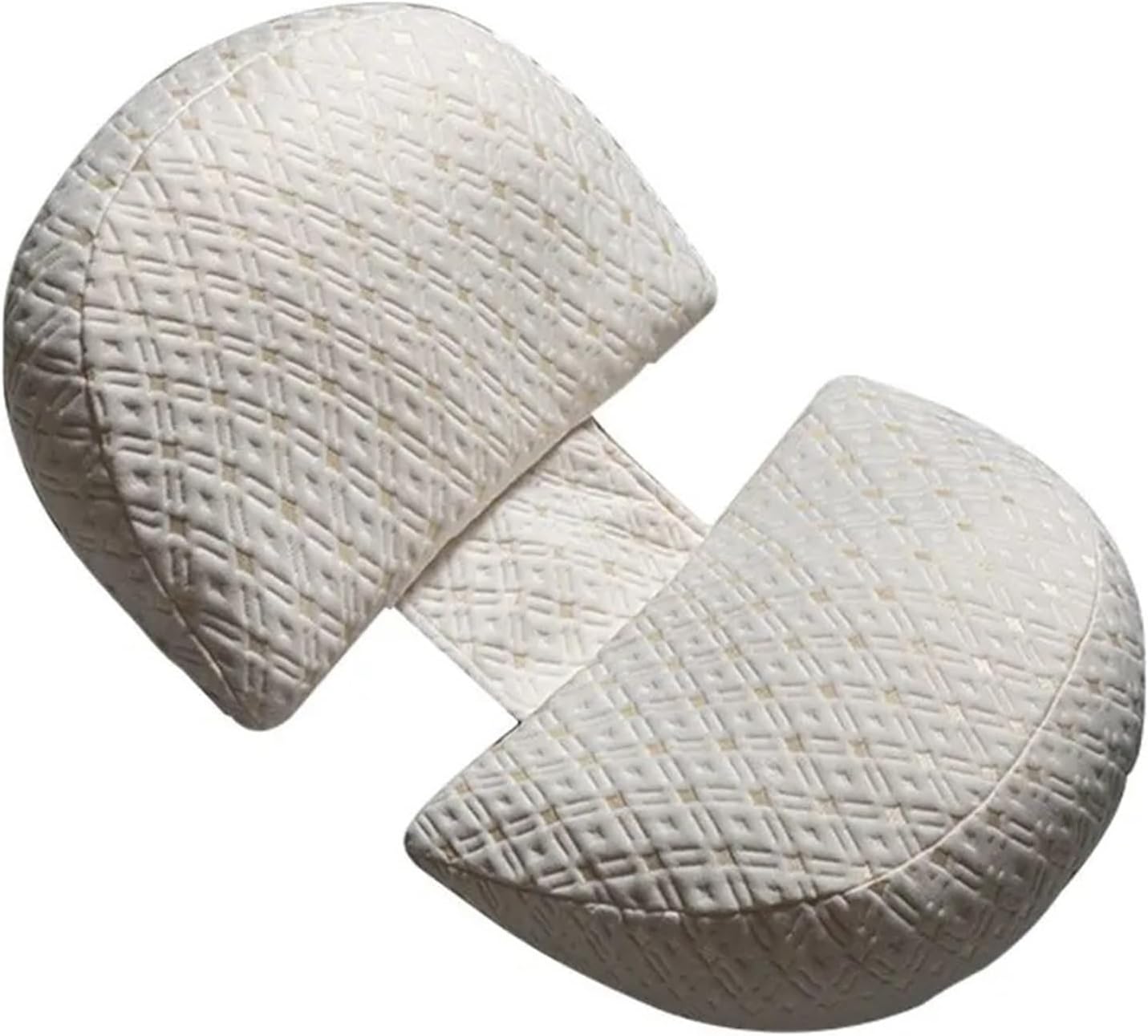 Pillow U-Shaped Waist Pillows Cotton Sleeping Bedding Body Cushion(Platinum)