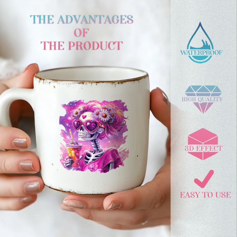 GOMAKERER 10 Sheets UV DTF Cup Wraps - Image 3