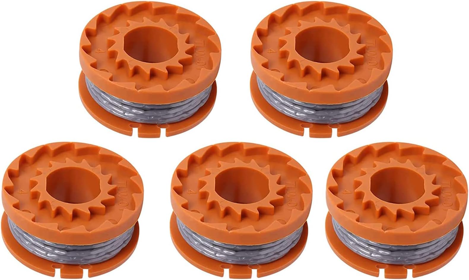 Strimmer Spool Compatible with Spear and Jackson Grass Strimmer by Poweka, Spool & Line Compatible with Spear & Jackson S1825CT S3630CT Strimmer Trimmer - Pack of 5