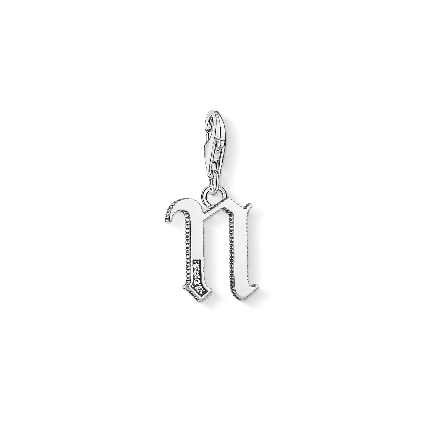 Thomas Sabo Damen Charm-Anhänger J Buchstabe Charm Club 925 Sterling Silber 1590-643-21