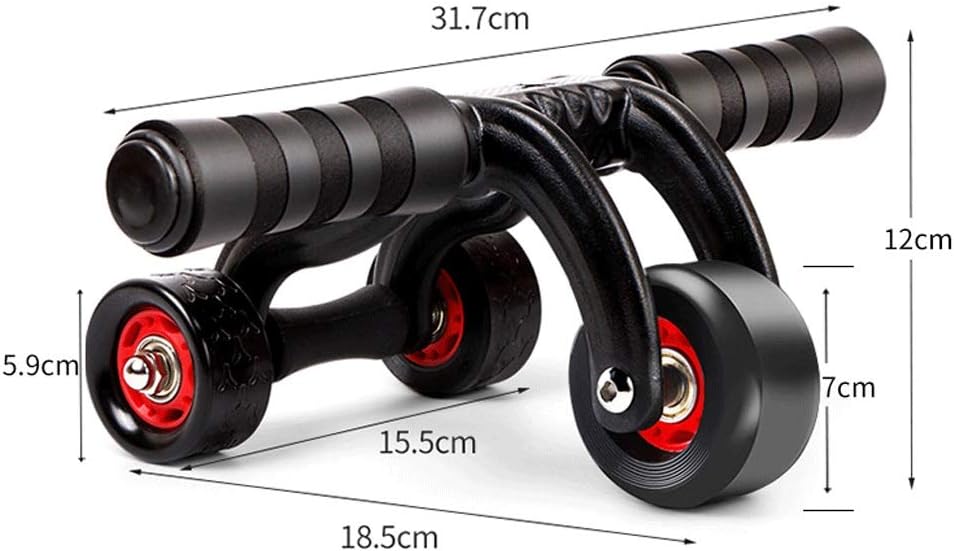 Wheel for Abdominal Exercise, Automatic 3 Wheel Foldable Abs Roller for Women Men, Abdominal Muscle Training Wheel