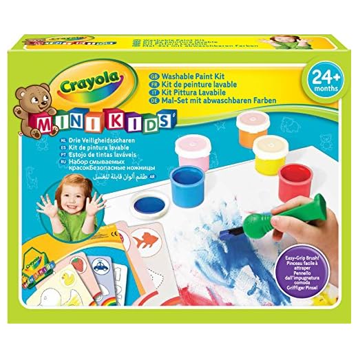 Crayola - Mini Kids - Mon 1er kit de peinture - Coloriage pour enfant et tout petit - 256408.006