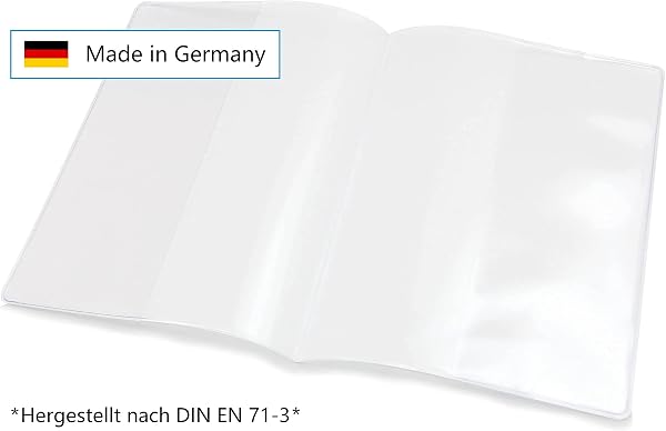 Frentree Étui de protection transparent pour carnet de vaccination actuel, fabriqué en Allemagne, indéchirable et ajustement parfait, dimensions : 10 x 13,7 cm, jaune, Lot de 2, Moderne - 5