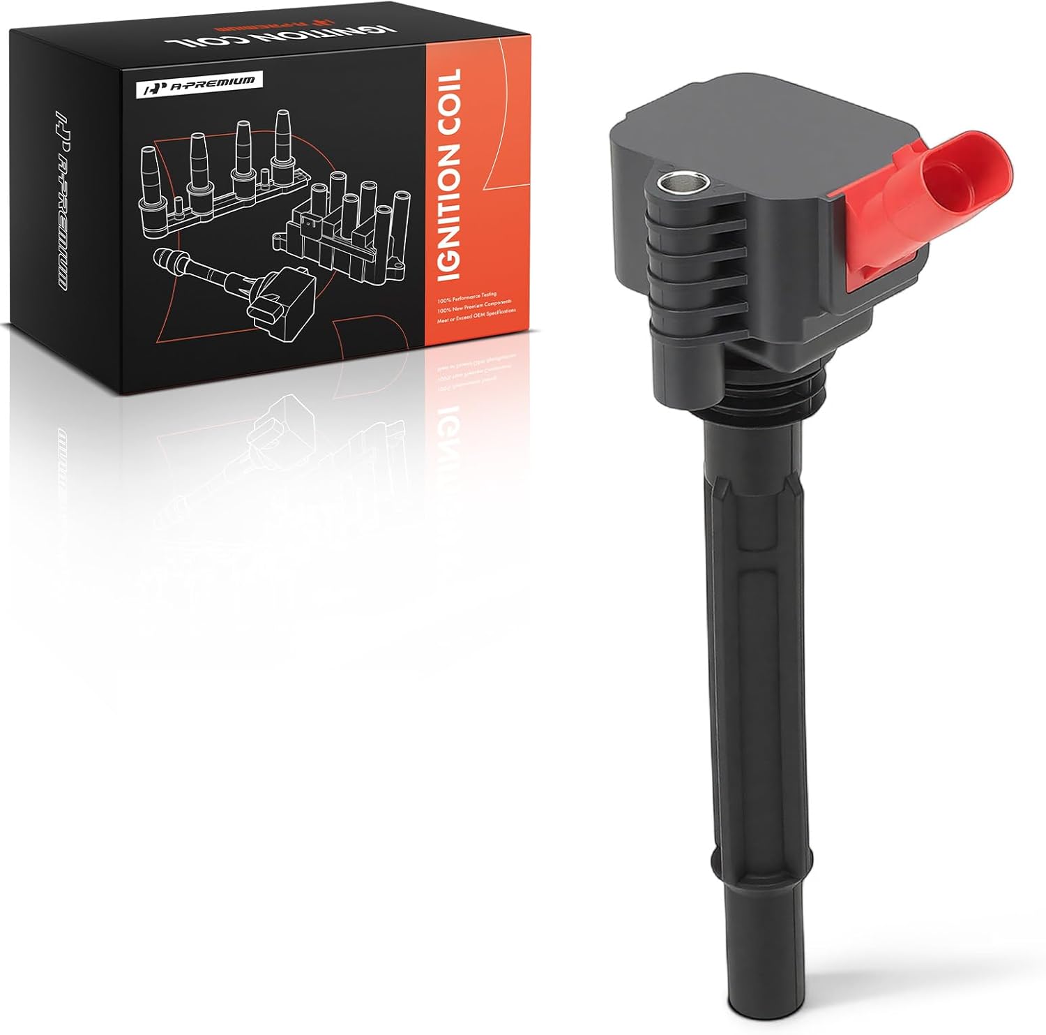 A-Premium Engine Ignition Coil Pack Compatible with Jeep BU Series Renegade 2015-2018 & Fiat 500 2018-2019, 500X 2016-2018, 500L 2014-2020, 1.4L