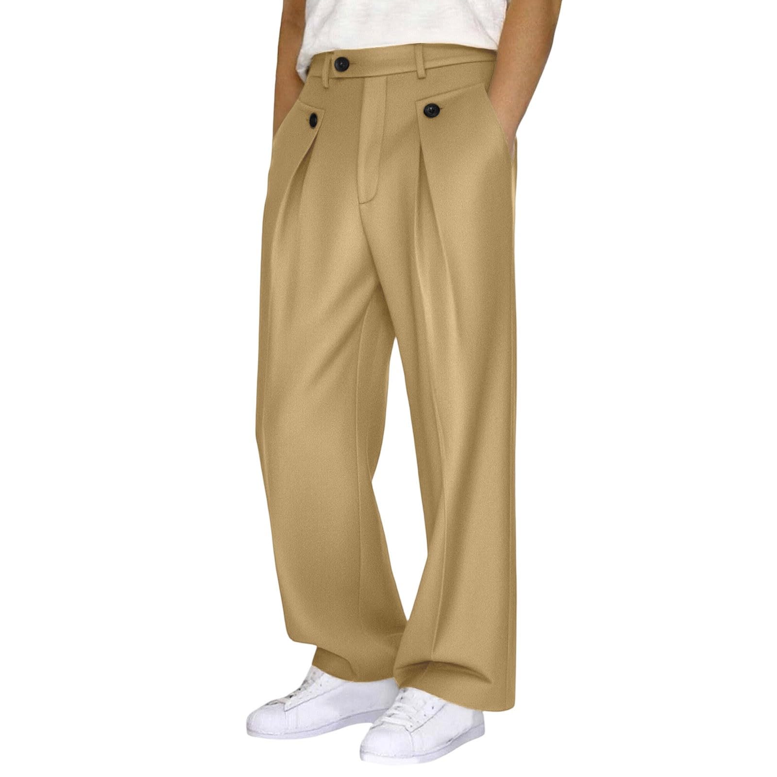 Pantalon habillé décontracté de bureau et sorties à coupe ample confortable