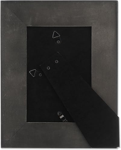 Miniatura 6 de Lawrence Frames Marco de fotos de madera gris envejecida de 5 x 7 pulgadas con blanco lavado