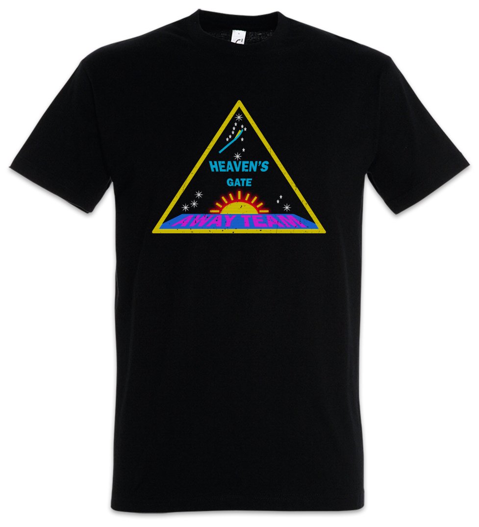 Urban Backwoods Men's Black Heaven`S Gate Away Team T-Shirt Size 2XL
