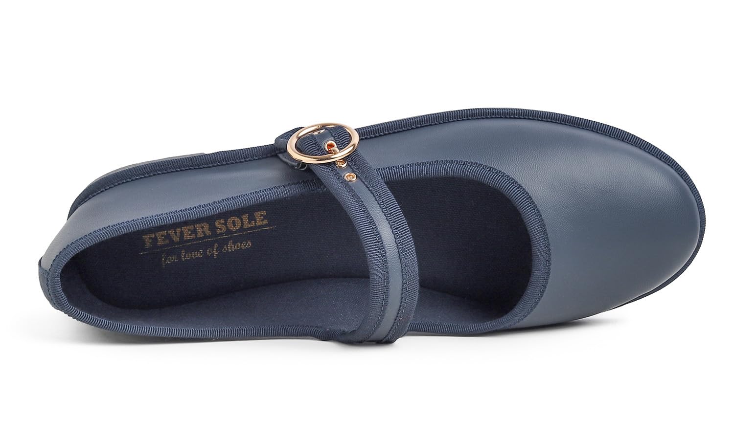 Feversole Satin Conmfort Mary Jane Halbschuhe,Flach Freizeit Tanzschuhe