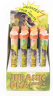 Jurassic Dinosaur DNA Rocks Candy Test Tubes: 24-Count Box