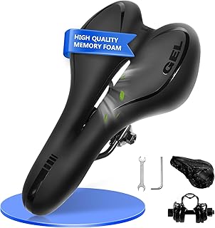 Sella Bici Da Corsa,Sella MTB Con Copertura Impermeabile Unisex accessorio per sella per mountain bike, sella comoda rimovibile e sostituibile