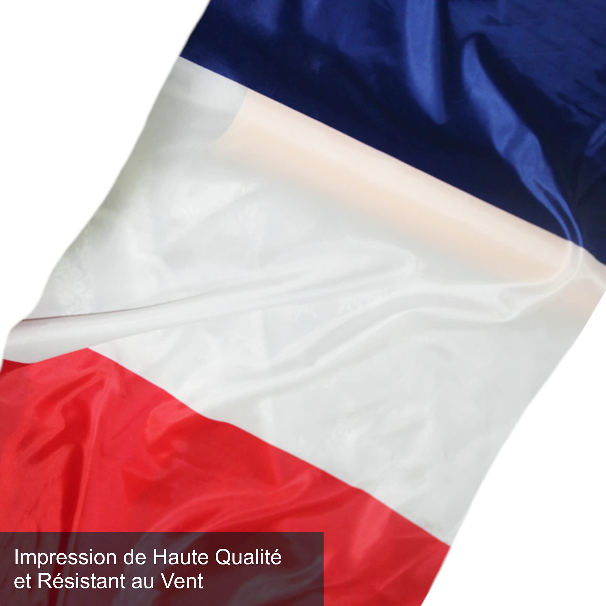 GUSTO Flag France Italy German EU LGBT+ Pride Heavy Duty 90 x 150 cm (France), Brass, 90x150 cm - Image 3