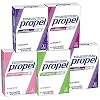 Propel Water Beverage Powder Mix with Electrolytes and Vitamins, Variety Pack, .08 Ounce Packets, 50 Count