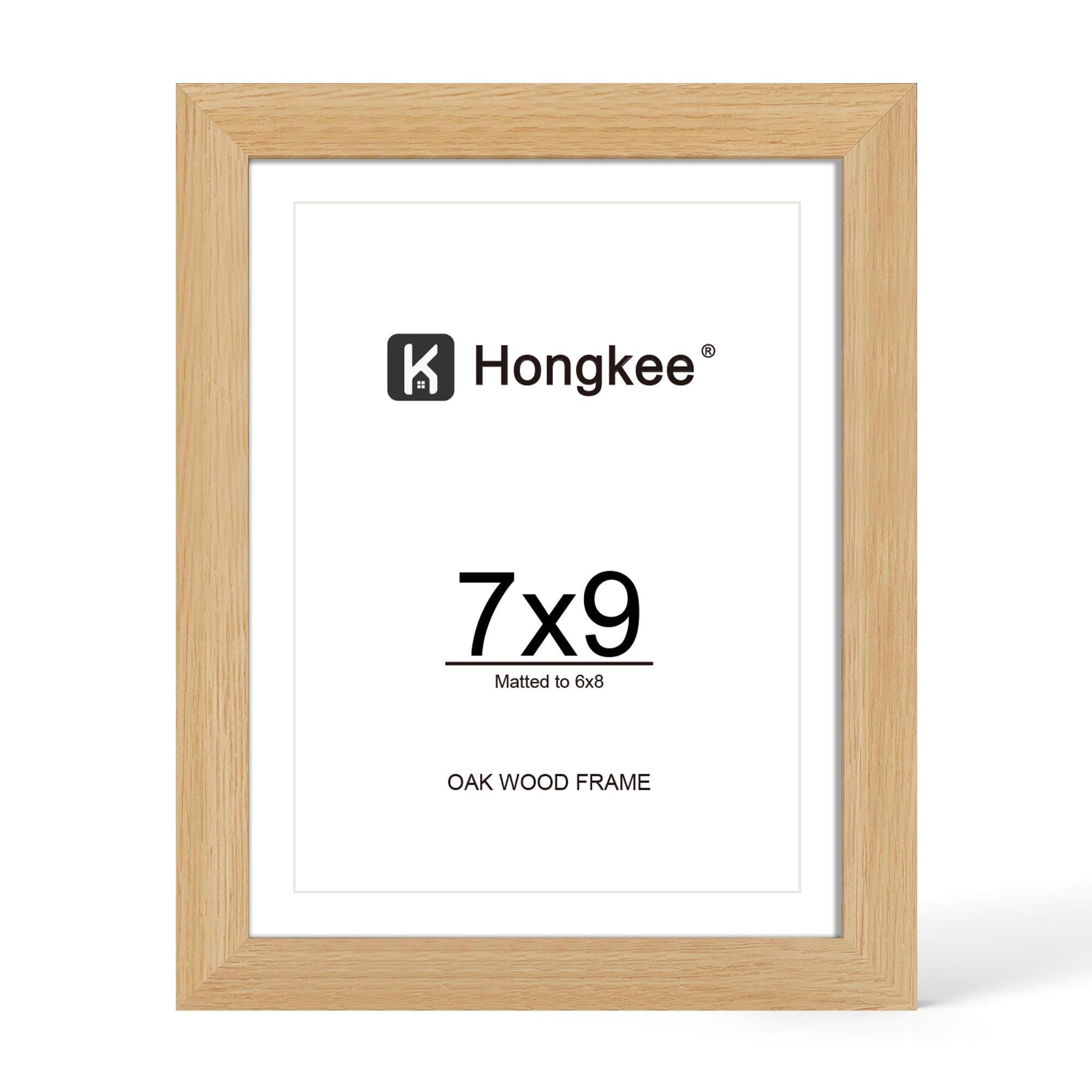 Photo 1 of Hongkee 7x9 Oak Wood Picture Frame