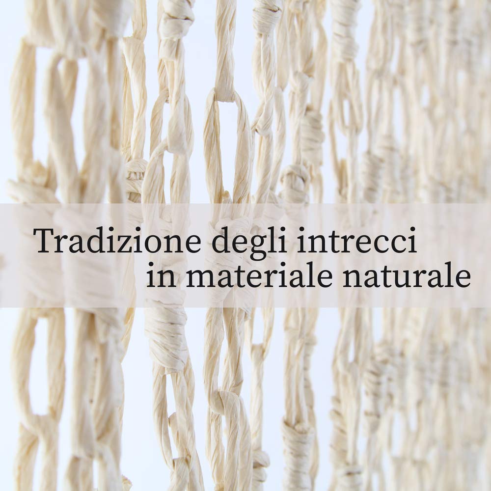 VERDELOOK | Mais, Tenda Colore Naturale da Esterno e Interno, 120x240 m, 68 Fili, Tenda per Porte