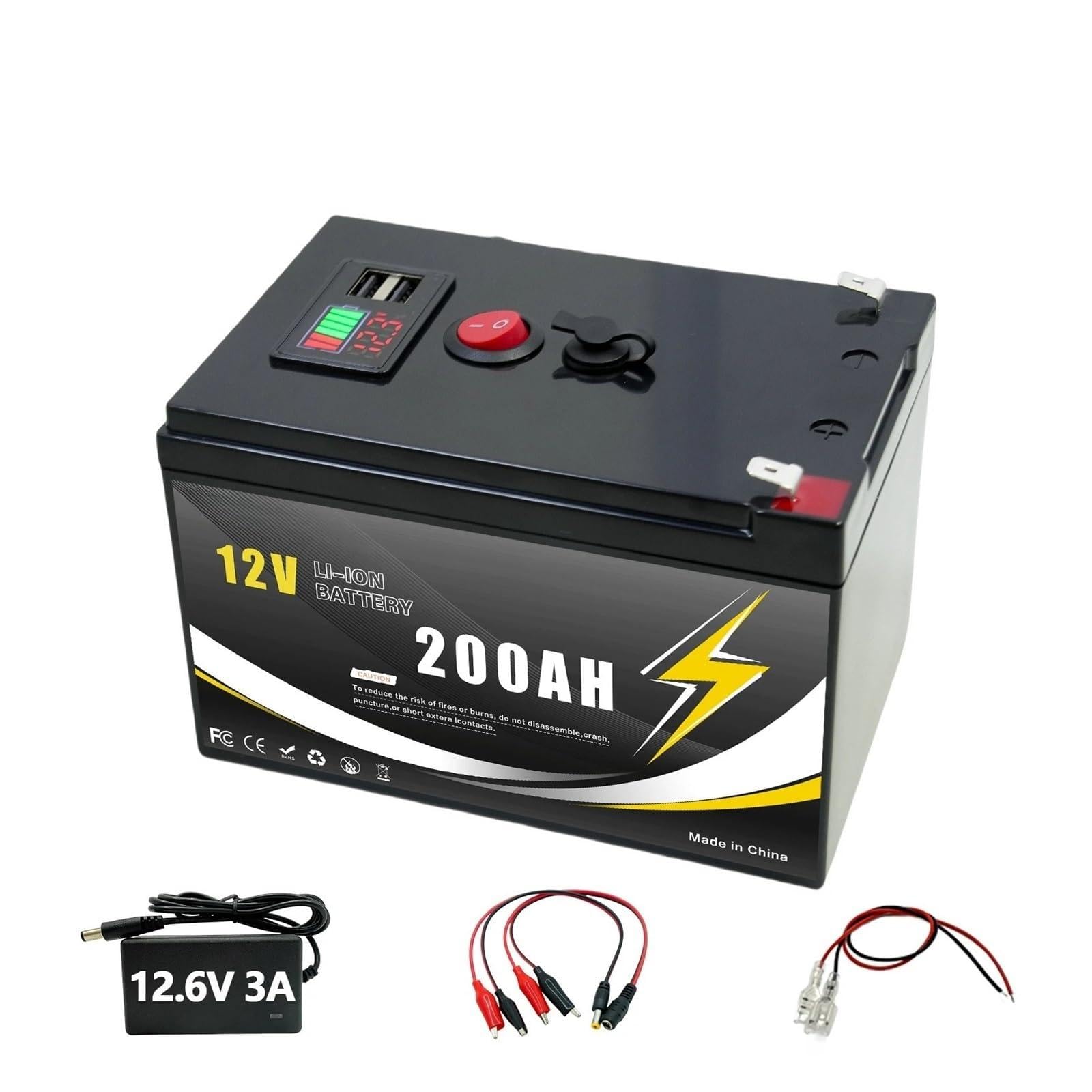 Alimentazione Di Emergenza, Batteria Al Litio LiFePO4 Da 12 V 200 Ah(200AH)
