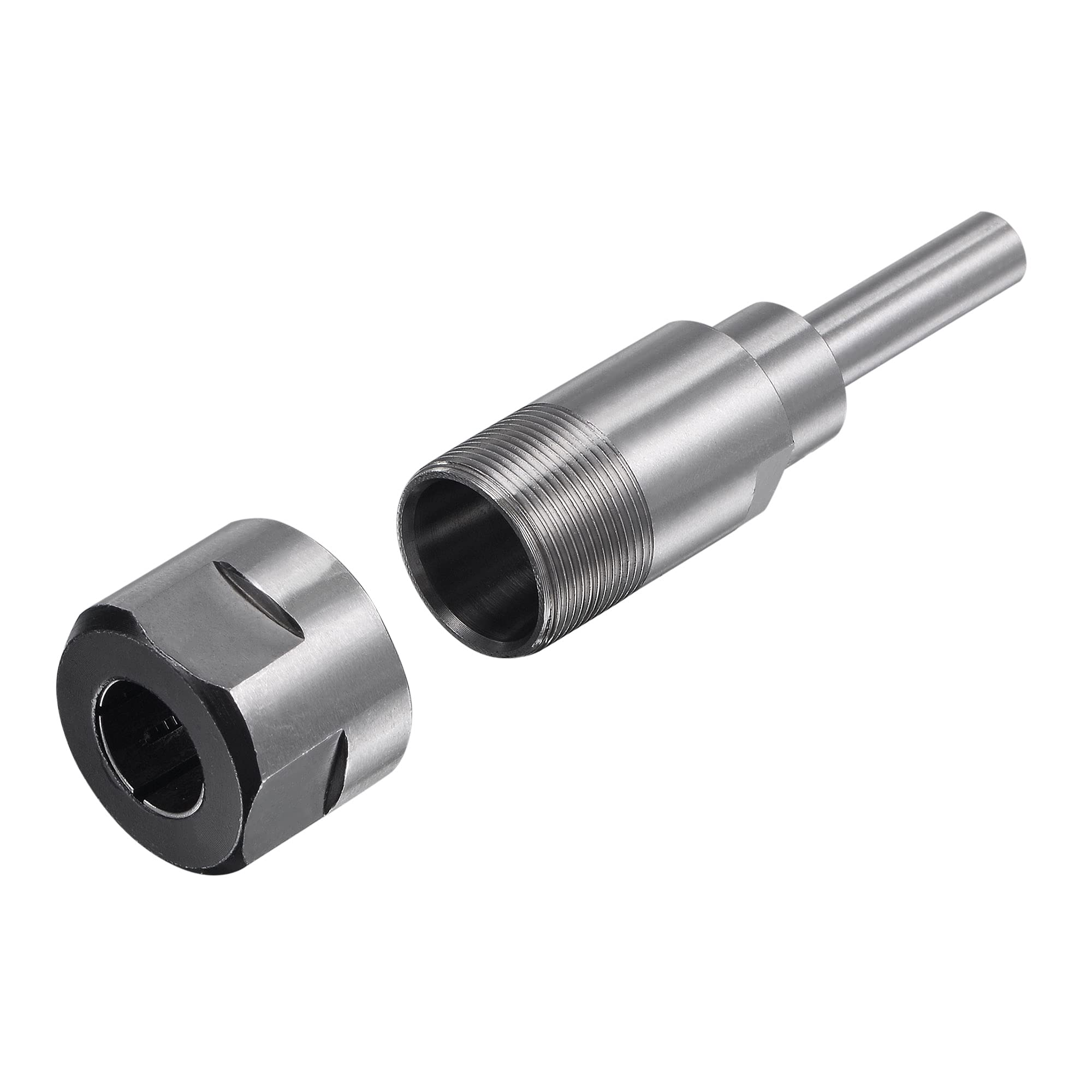 sourcing map Router Collet Extension Tige Convertisseur Adaptateur 8mm à 12.7mm (1/2") pour CNC Gravure Machine Travail Bois Fraisage Mèche
