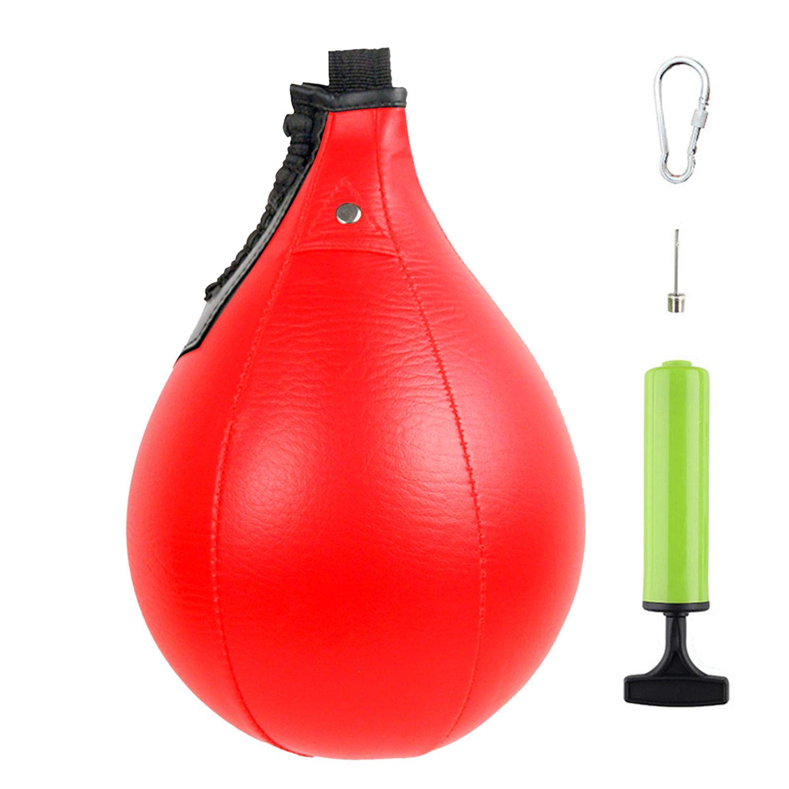 PETUFUN Speed Ball Boxing Bag | PU Leather Speed Punching Ball,Swivel Workout Kicking Equipment, MMA Training Reflex Ball