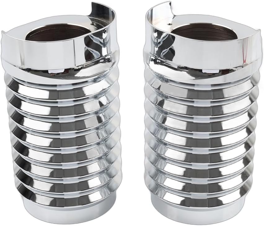 Lirun CNC Upper Fork Slider Cans Covers Boot Chrome for Harley for Touring Models 2014 2015 2016+ Motorbike