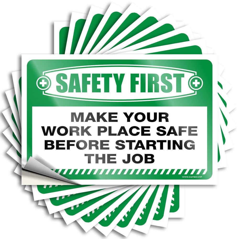 Fzfn Colour Gifts Saying - Fluffy Gamers Garage Safety First Make Your Work Place Safe Before Starting The Job(12X18cm)
