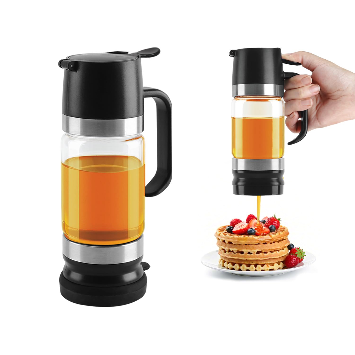 Neodaco 9oz Honey Dispenser No Drip Honey Container, 2026 Upgraded Version