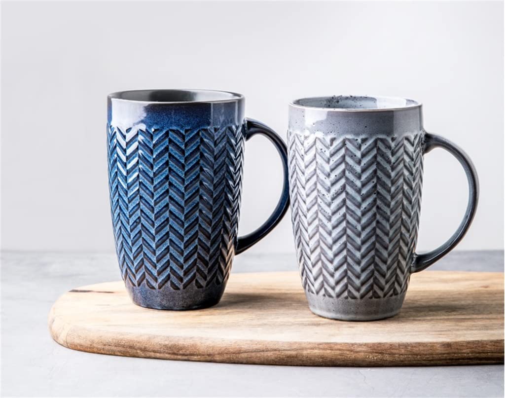 BBCBBZ 600ml europejski kubek ceramiczny kawa kreatywne biuro biuro herbata napój naczynia do picia prezent dla par (Argento)