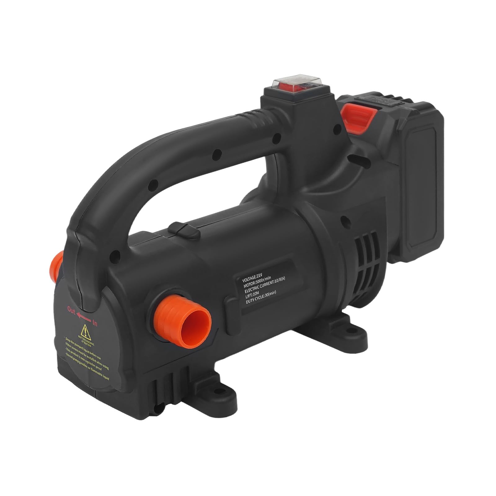 Bomba de aceite eléctrica de 200 W con 5000 rpm y 40 l/min de caudal | Bomba de combustible con protección contra sobrecarga para uso en barcos, camiones, hogares y agricultura