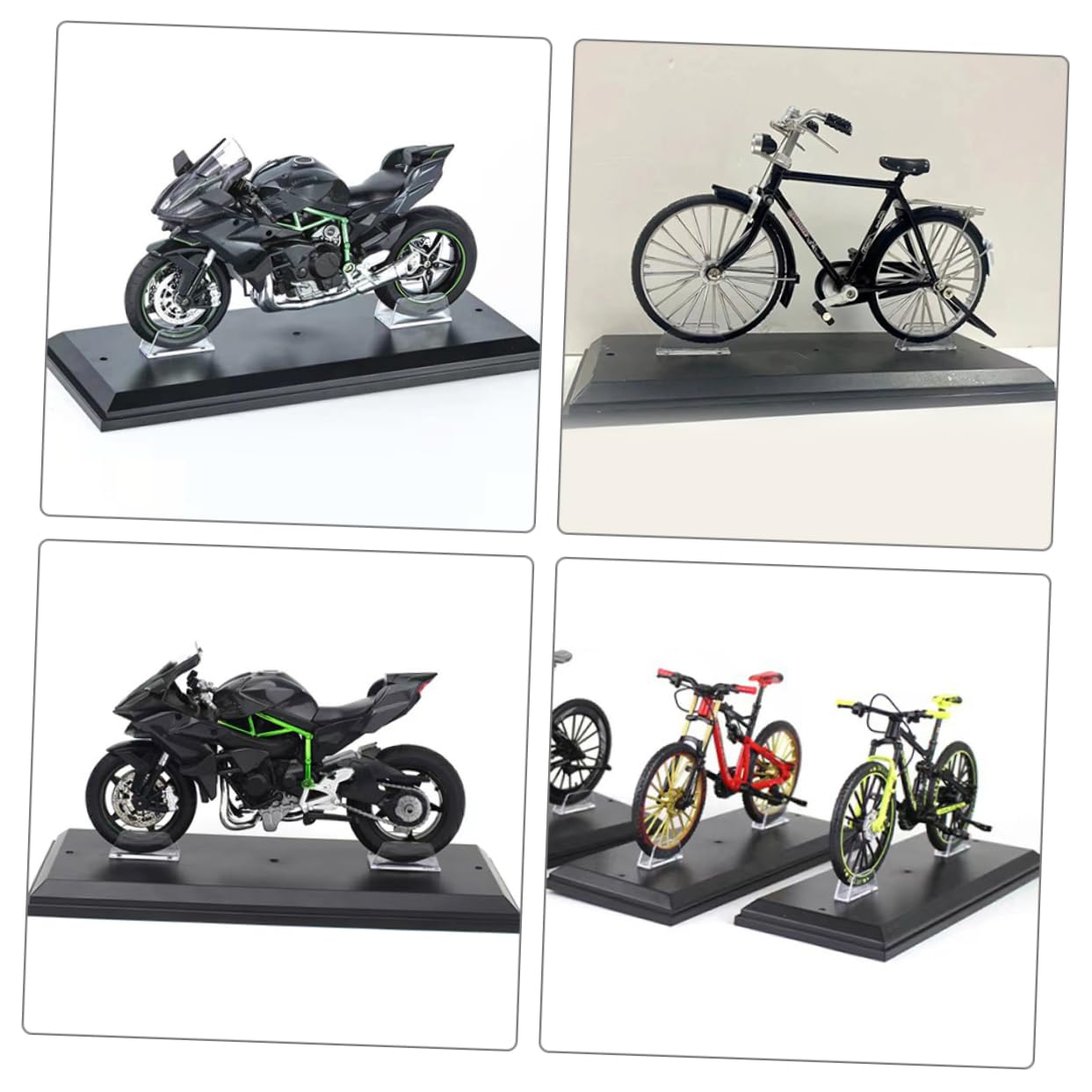 Soportes Para Maqueta De Motocicleta 1:12 Para Coleccionistas, Base De Exhibición Durable, Organizador De Almacenamiento Para Modelos De Motos En Hogar, Set De 2 Piezas