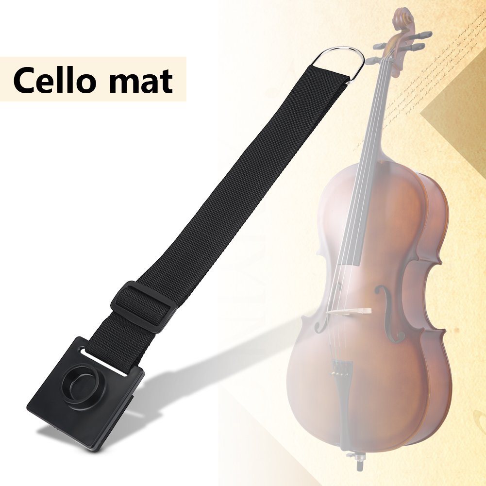 Dilwe Cello Endpin Anchor, Pad Antiscivolo Regolabile con Supporto per Tappetino(#A)