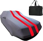 Couverture de voiture intérieure compatible avec Porsche 911 (991/992/996/997 Series)/Carrera/Turbo/Luxurious Fabric Custom-fit Respirant Couverture de voiture extensible pour garage souterrain, Salon de la voiture