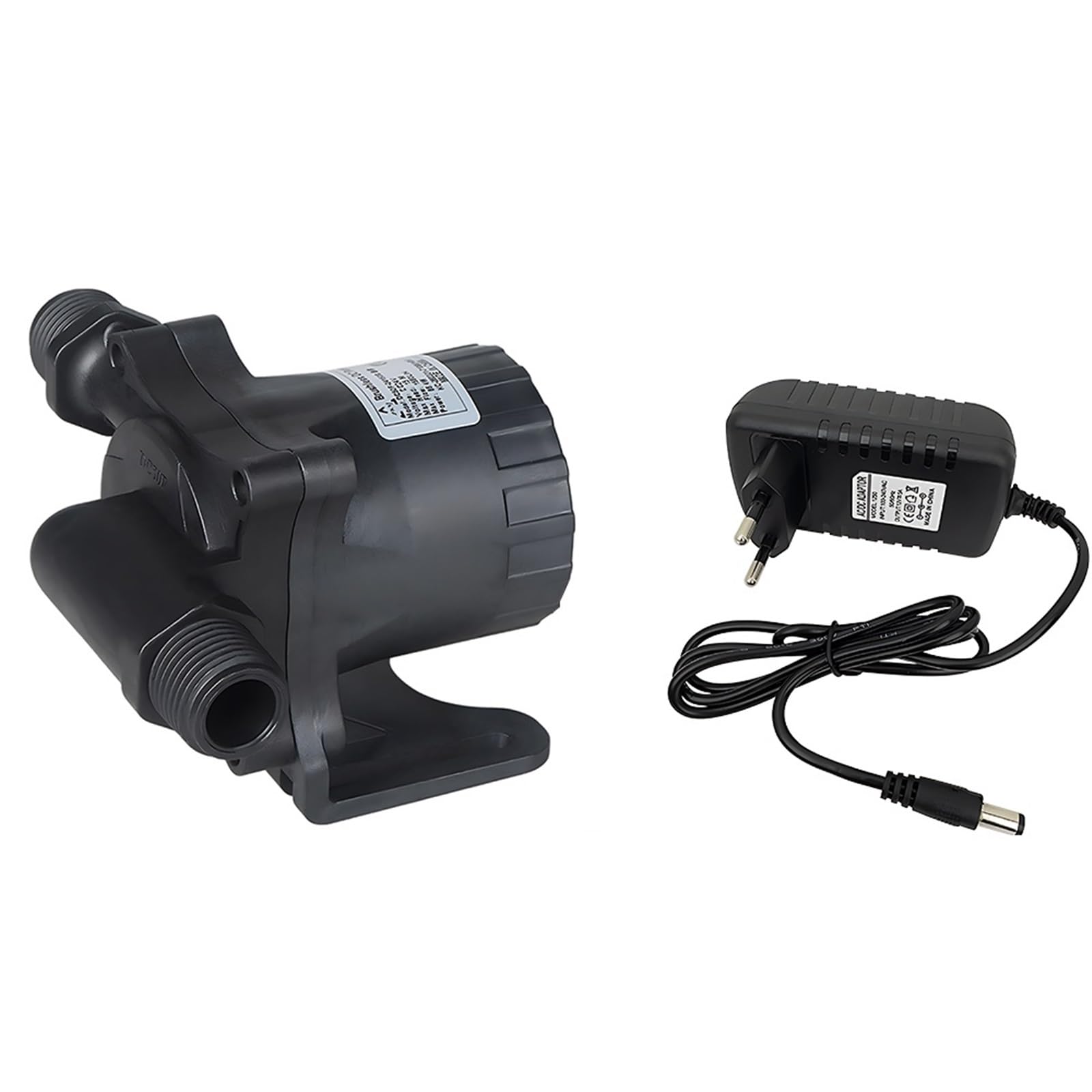 TKJBHGPK Cicha bezszczotkowa pompa zanurzeniowa DC12/24V mała przenośna pompa wspomagająca nawadnianie z adapterem IP68 (adapter EU_24150SEU)