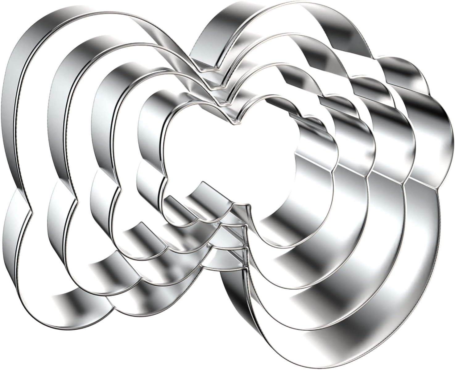 Foot/Footprint/Baby Foot Cookie Cutter Set, 4 Piece, Stainless Steel