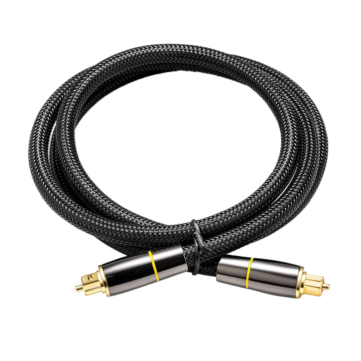 KOMBIUDA Câble Optique Audio Numérique 15m pour Tv et Barre de Son, Câble Fibre Optique Mâle-mâle Haute Conductivité, Protection Anti-oxydation, Usage Console de Jeux et Home Cinéma, Noir