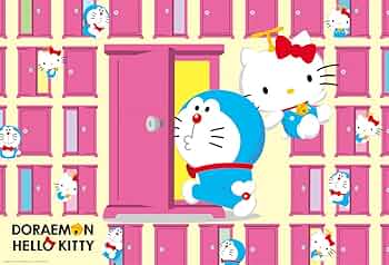 【新品】1000ピース ジグソーパズル ドラえもん×ハローキティ どこでもド 61G7WcDtaVL._UF350,350_QL50_.jpg