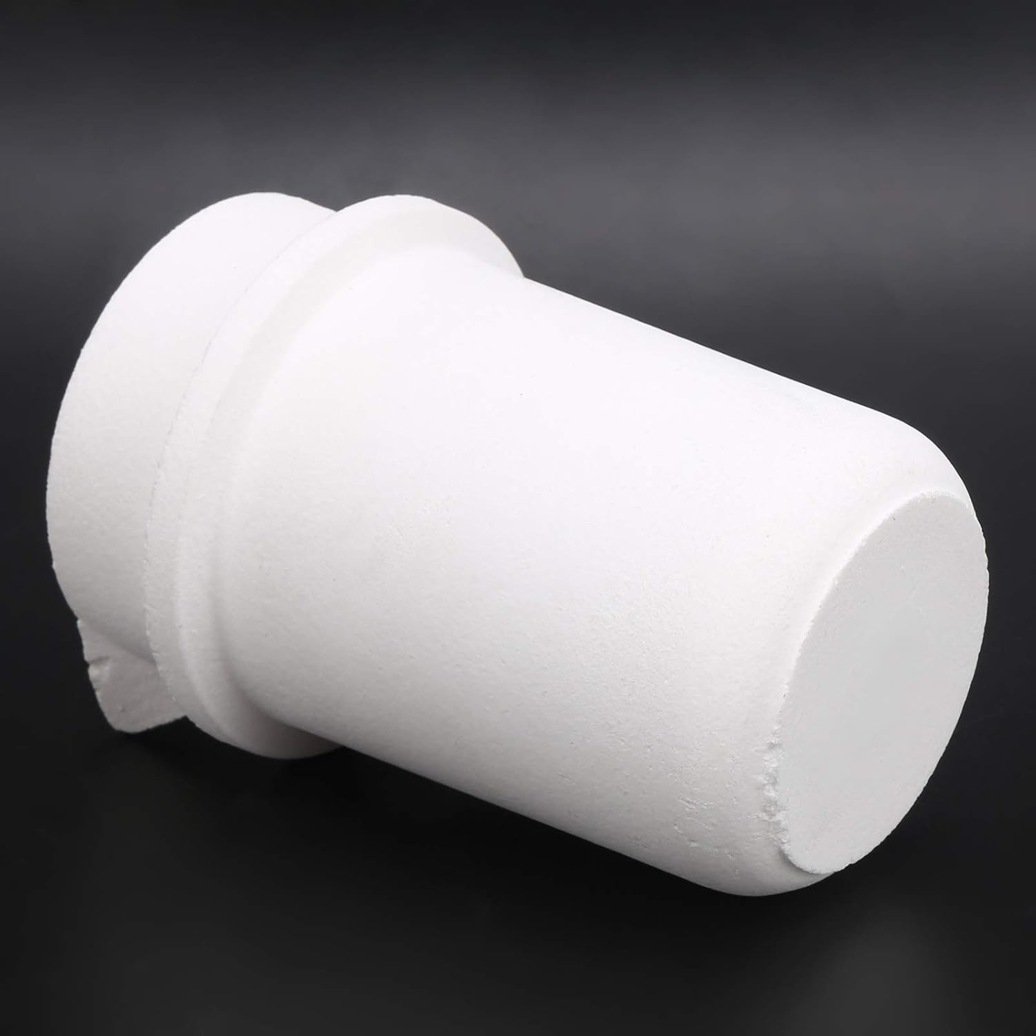 1kg Crucible Fused Quartz Foundry Smelting Crucible Crucible Cup with Cover Casting Refining Gold Silver Copper Platium