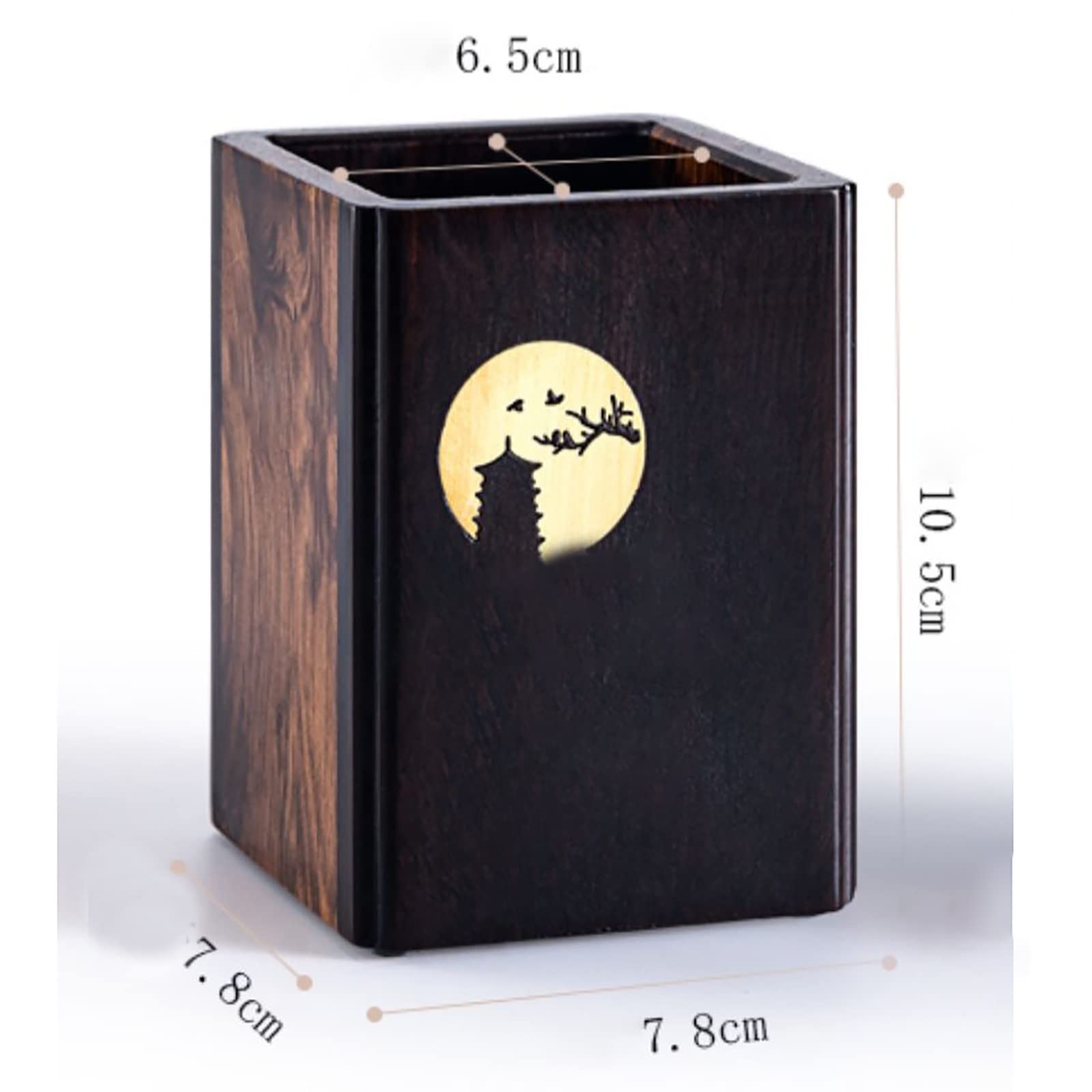 Bleistifttopf aus Holz Hölzerner Stifthalter Boss Office minimalistischer Stifteimer für Homeoffice