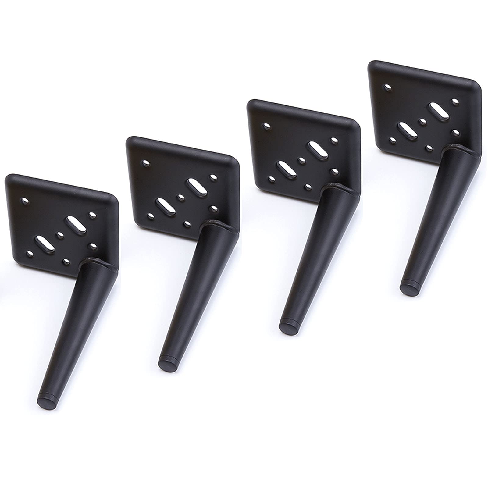 Set von 4 Metall Sofafuß Möbelbeine, DIY Ersatz Sofa Beine Möbel Stütze Füße für Schrank Sofa Stuhl Ottoman,Schwarz,13cm(5inch)