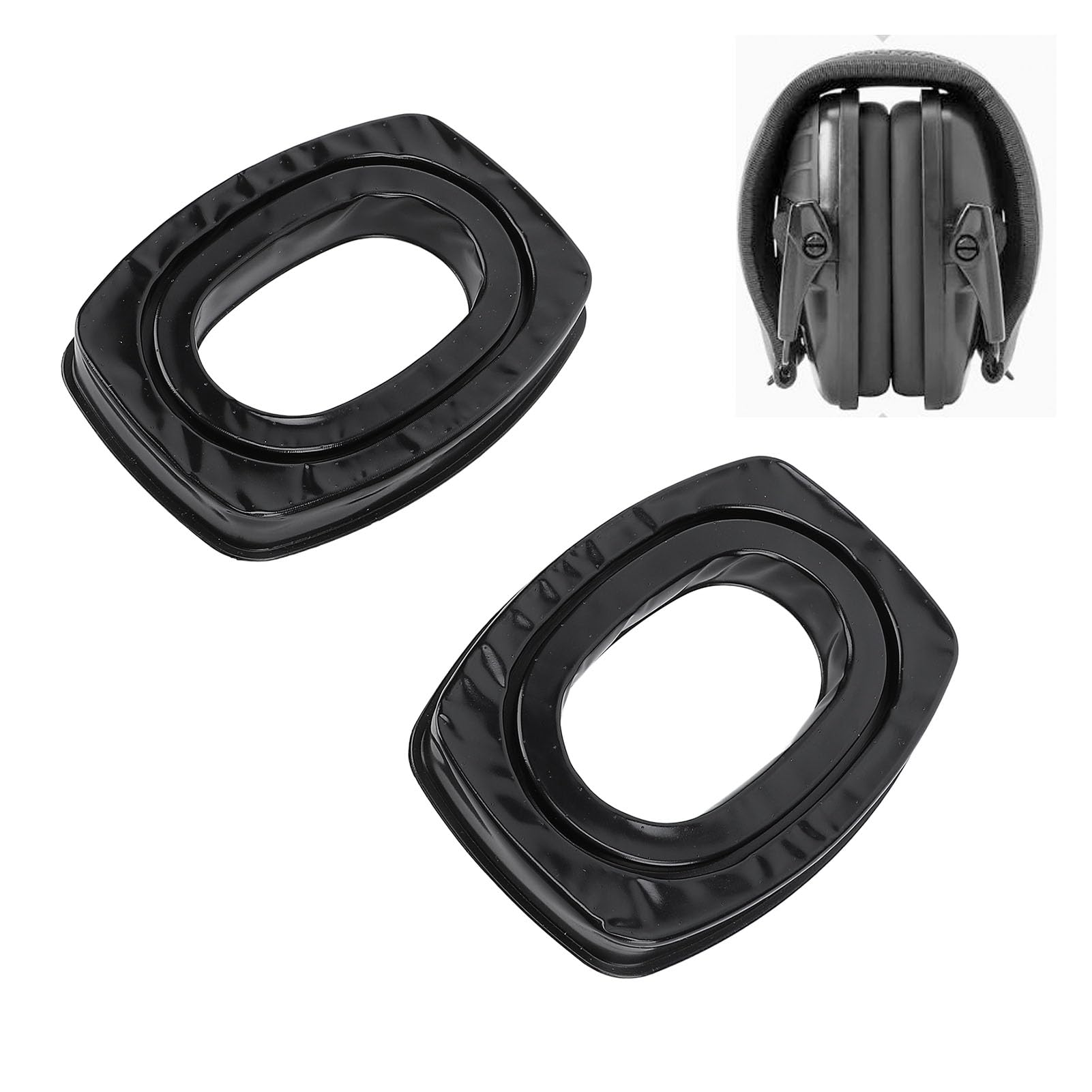 Replacement Earpads, Silicone Earpads Cushions, Headset Ear Cushions for Howard Leight Earmuff, for Impact Sport, for Sync, for Leightning