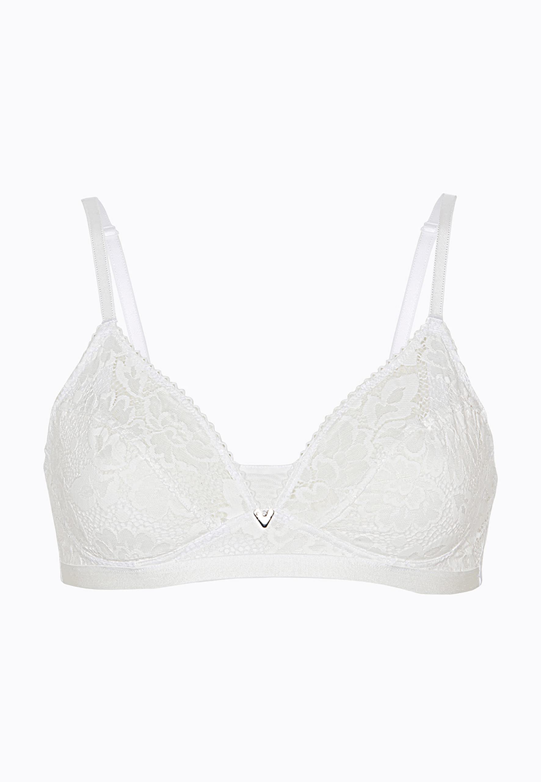 Lovable Reggiseno Senza Ferretto e Senza Imbottitura in Pizzo | Coppe Taglio a 2 | Comfort, Sostegno Naturale e Femminilità | Anniversary Lace Donna