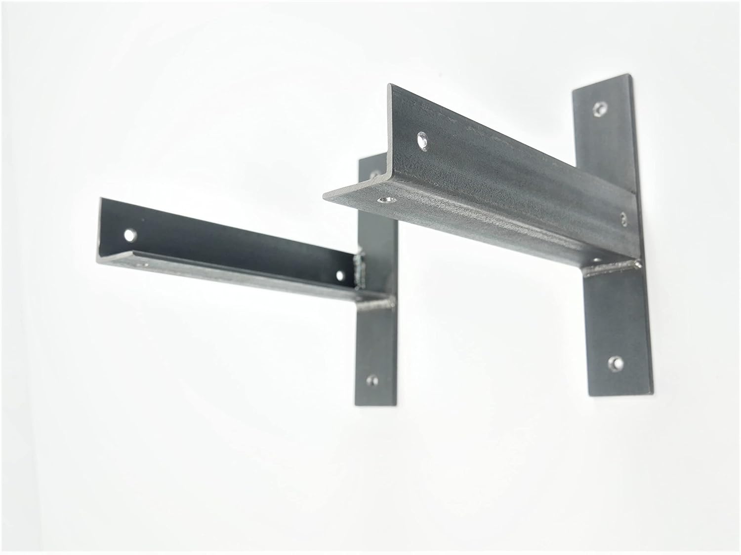 Pair Alcove Shelf Angle Steel T Brackets Shelves Corner Scaffold Timber