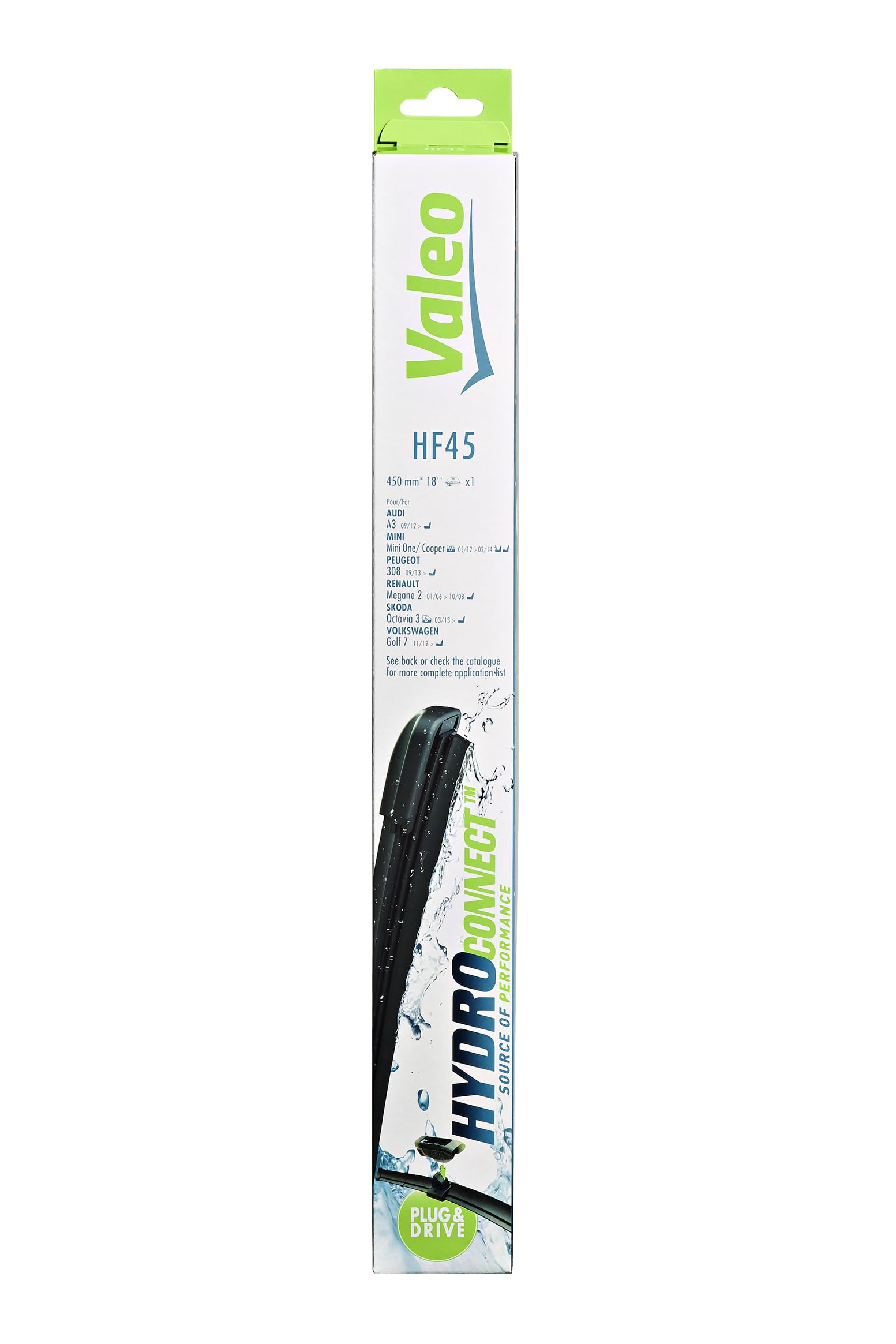 Valeo Silencio Spazzola Tergicristallo 578504 - 450mm (18") - Qualità Originale - Prodotta In Francia
