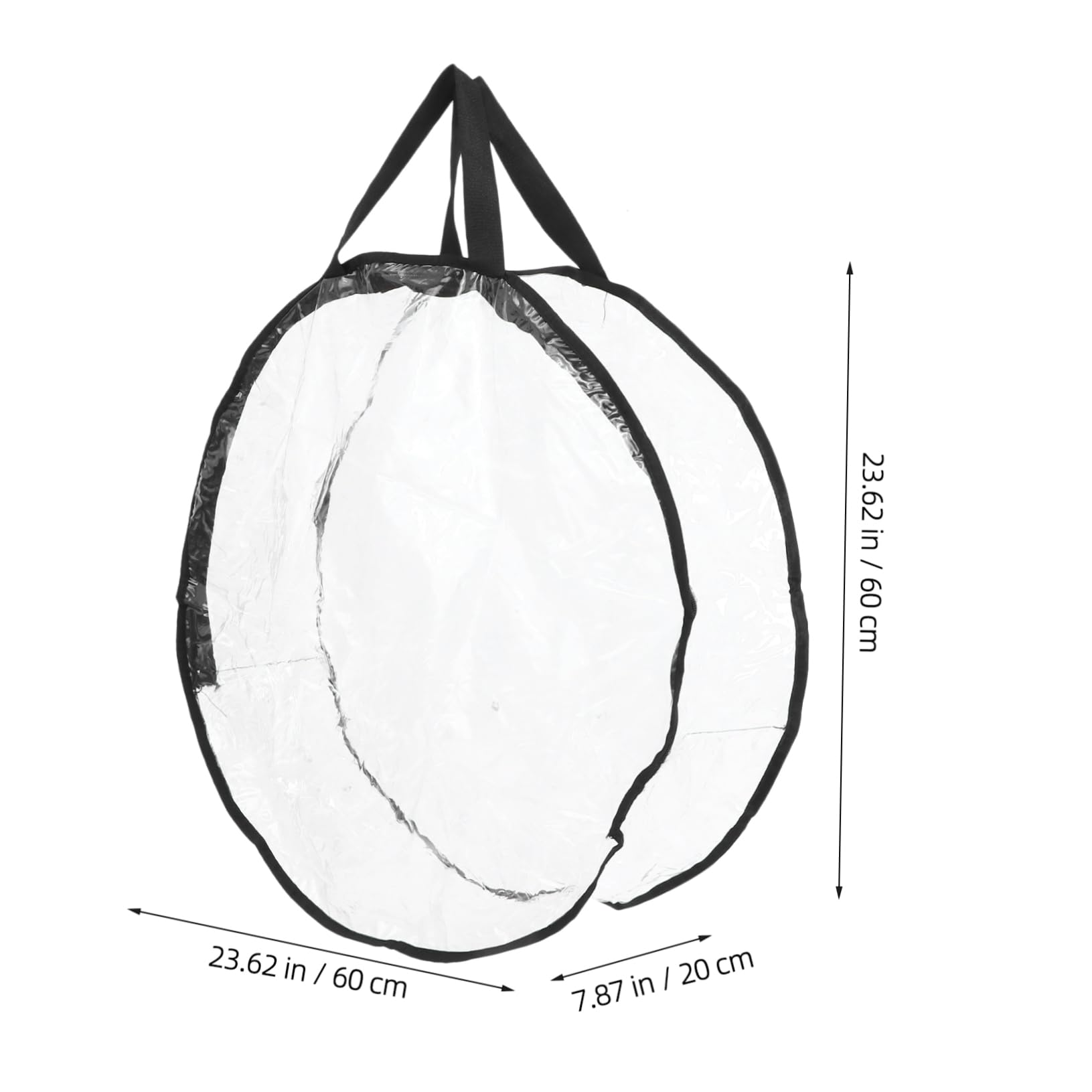 Happyyami Organize Christmas Decorations Our Large Wreath Storage Bag Waterproof PVC Space-Saving Design Round Shape