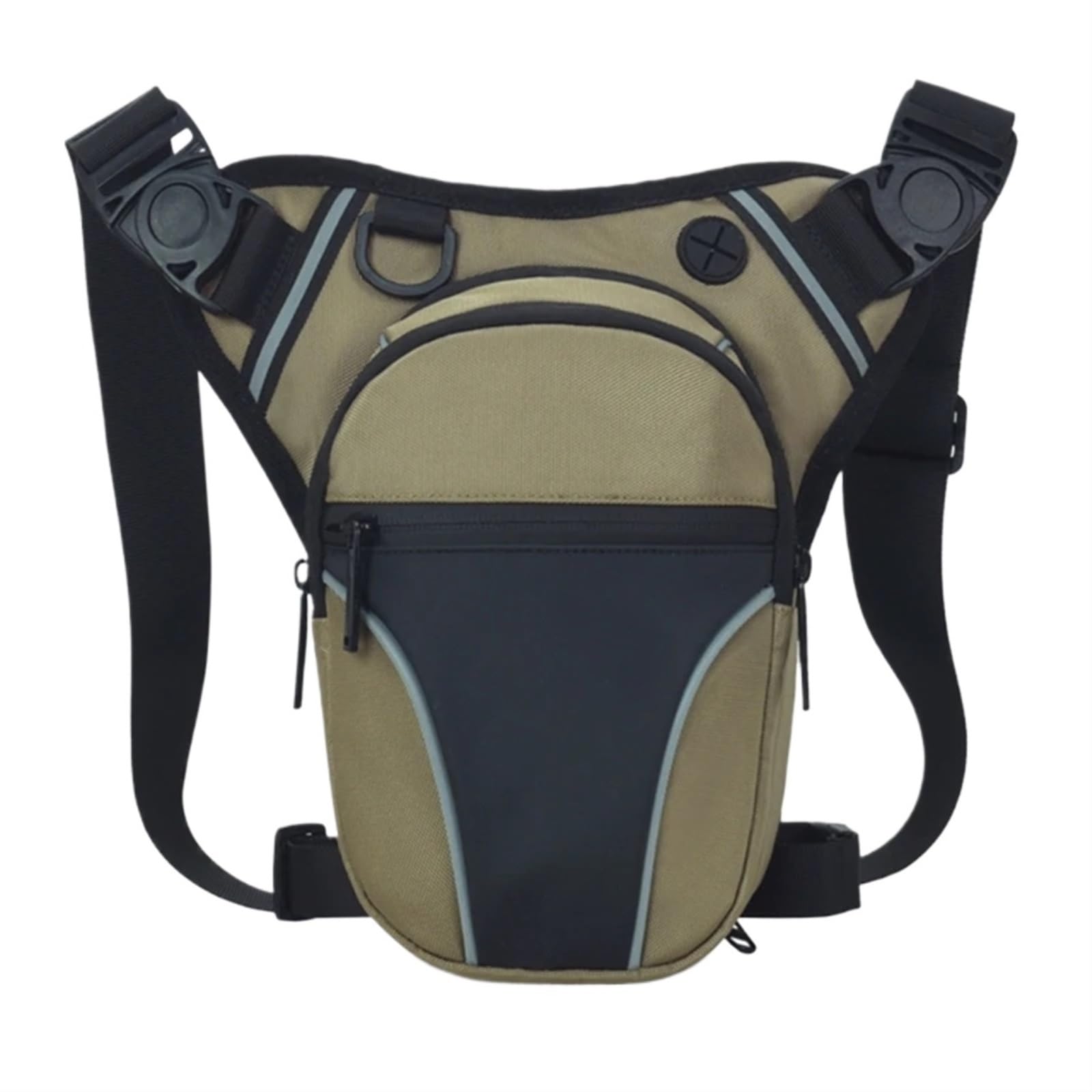 Riñonera de Pierna Riñonera Impermeable for Pierna, Muslo, Cadera, con cinturón for, for Exteriores, Ciclismo, Motocicleta, for Hombre y Mujer para Hombre(Khaki)