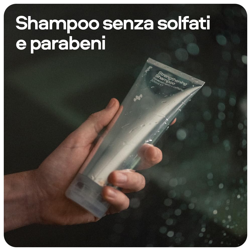 Sons Trattamento Anticaduta e Antidiradamento per Uomo, Include Shampoo e Balsamo con Saw Palmetto e Argilla Ispessente con Caffeina e Biotina, Fornitura 3 Mesi