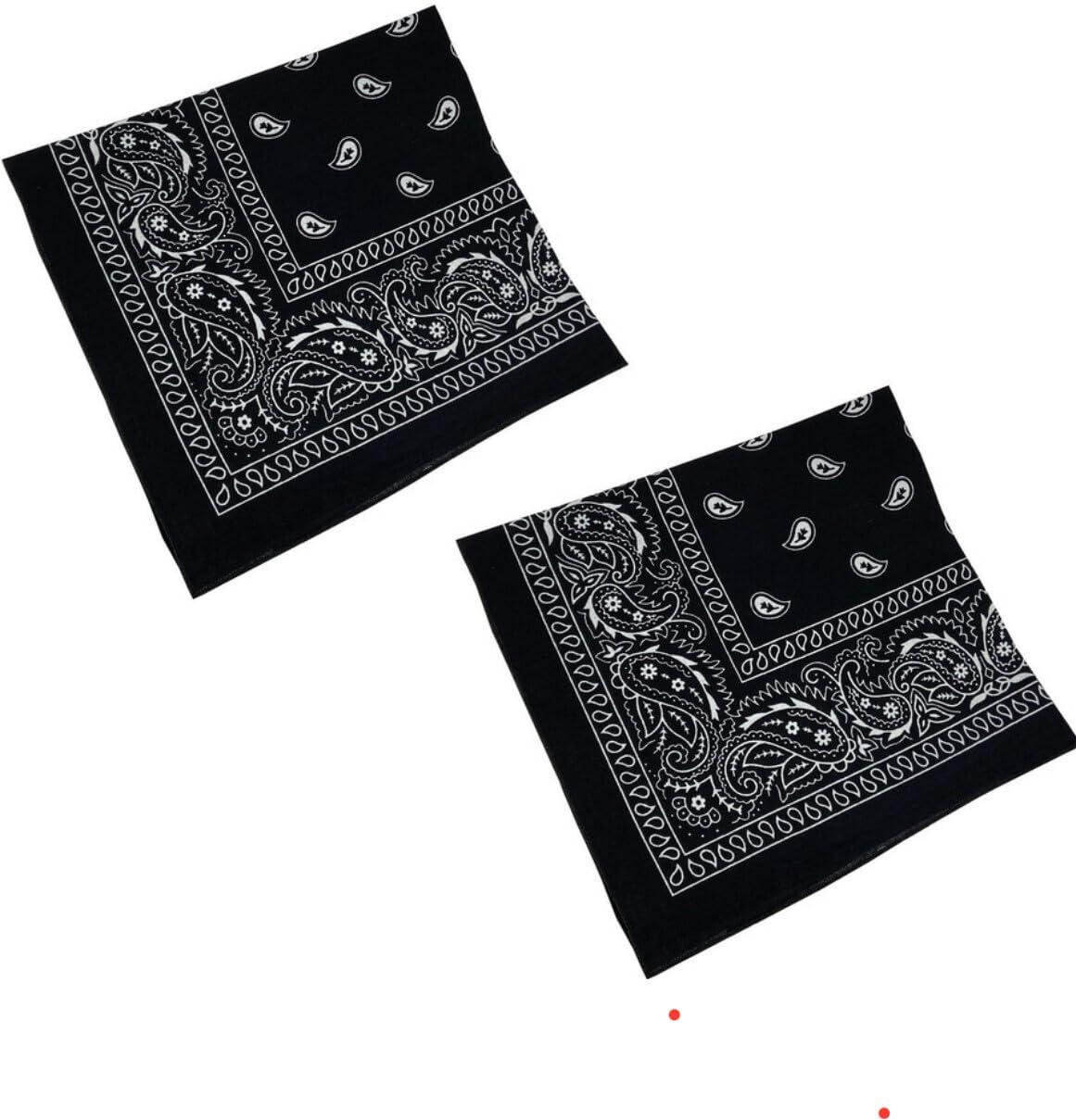 Handkerchiefs for Men & Women | Soft, Absorbent & Reusable 3PC Black bandana.djfier95241-image-19