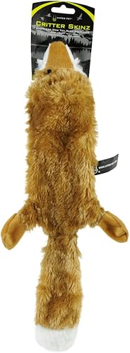 Hyper Pet Critter Skinz Fox - Juguete de peluche para perro con chirriador, tamaño grande