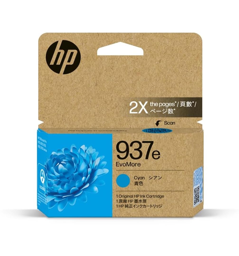 Amazon.co.jp: HP 純正 インクカートリッジ HP 937e シアン 増量