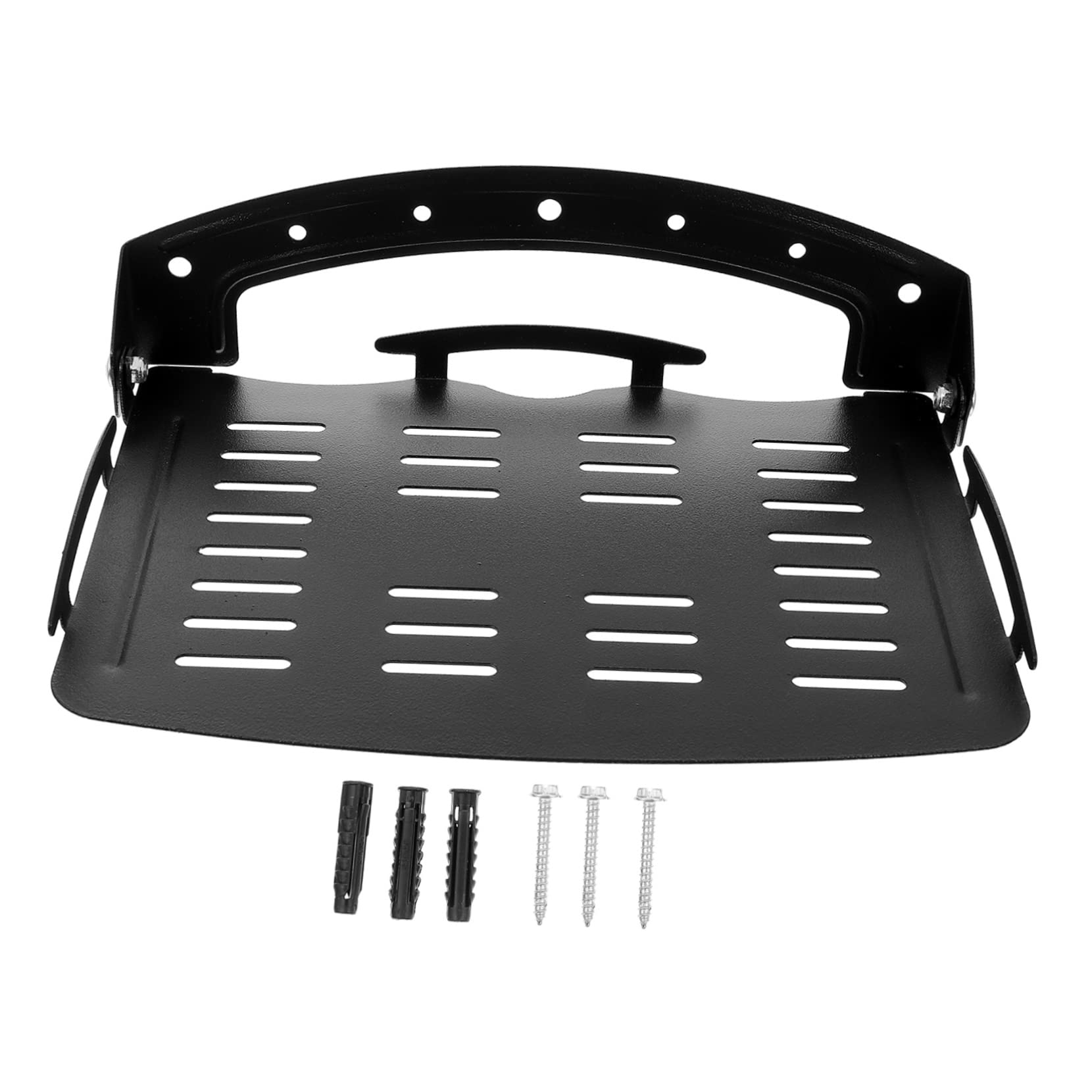 Tofficu Support à Laminé Pliable Noir Mural pour Routeur