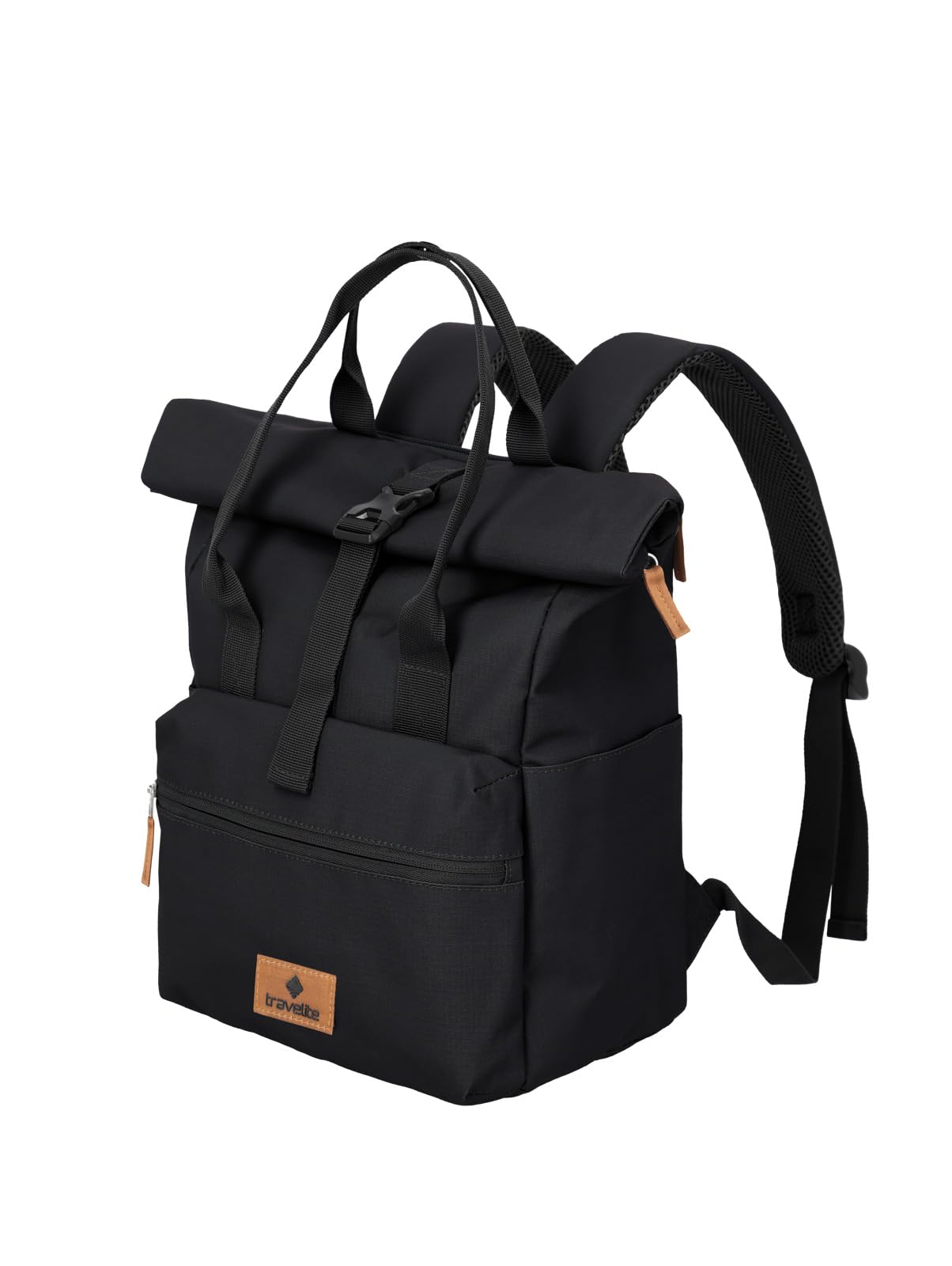Travelite Unisex Noir Backpack Basics Roll-Up Handle