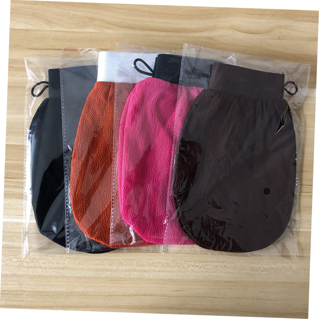 Beavorty 12piezas Guantes De Exfoliantes Para Baño Suaves y Eficaces Sin Irritación Para Hombres y Mujeres Mezclados Limpieza y Cuidado Piel